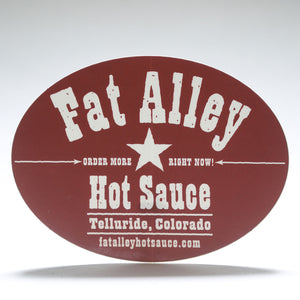 Fat Alley Hot Sauce Sticker